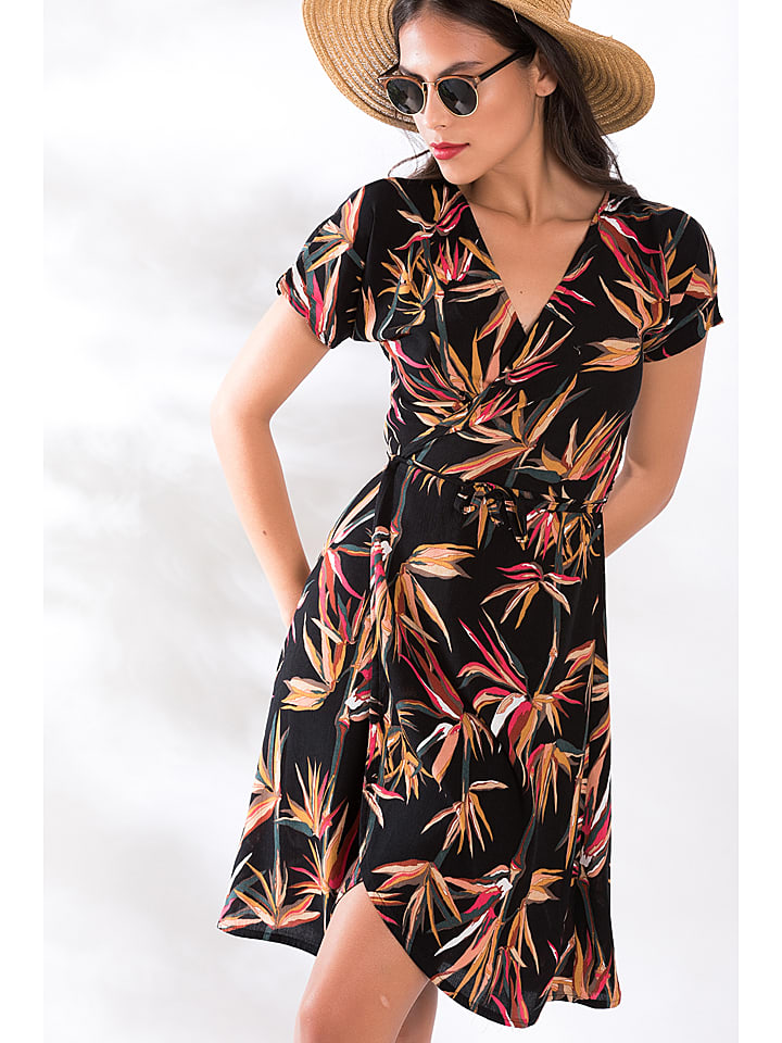 Milan Kiss Sukienka w kolorze czarno-pomarańczowym rozmiar: XL