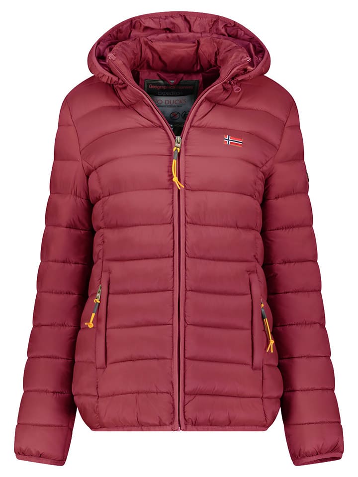 Geographical Norway Kurtka pikowana "Atikolor" w kolorze bordowym rozmiar: S
