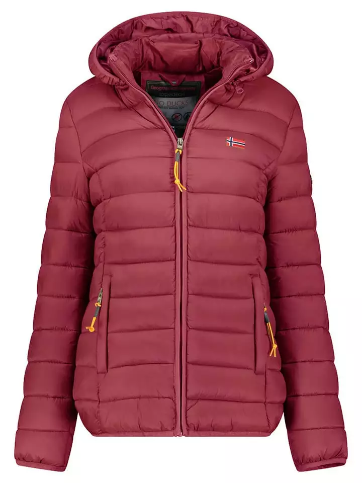 Geographical Norway Kurtka pikowana "Atikolor" w kolorze bordowym rozmiar: S