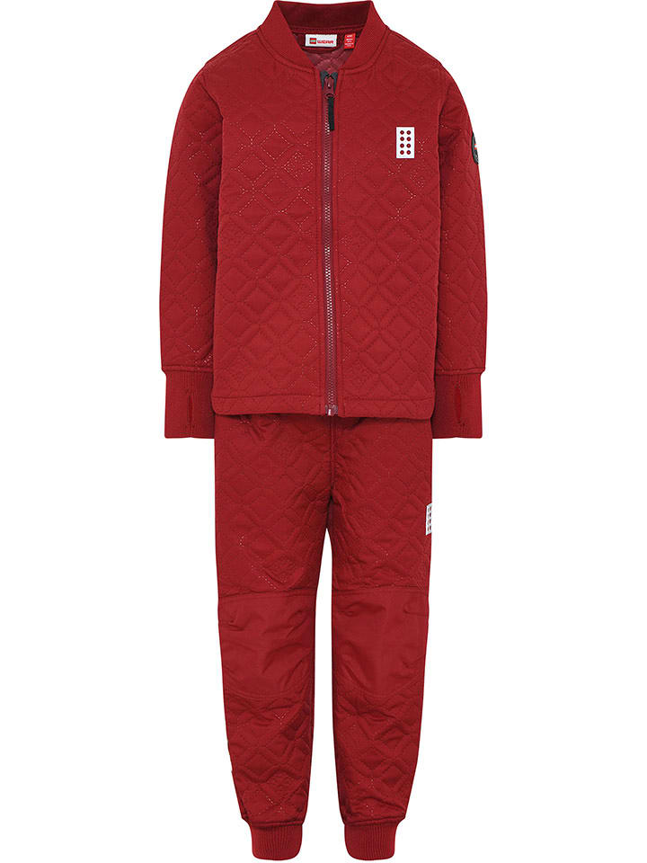 LEGO Zestaw odzieży termicznej ''Lwsaku 200'' w kolorze czerwonym rozmiar: 110