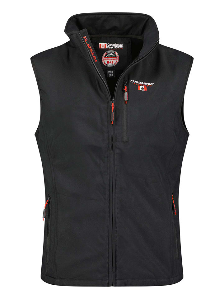 Kamizelka softshellowa "Vakiteak" w kolorze czarnym