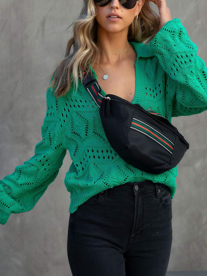 Milan Kiss Sweter w kolorze zielonym rozmiar: XL