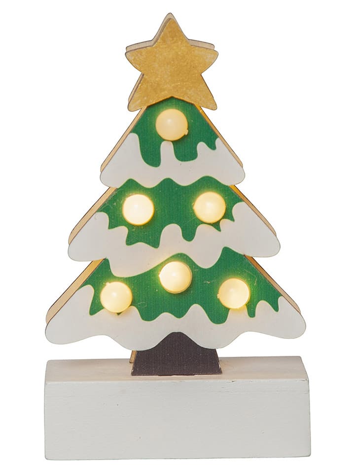 STAR Trading Dekoracyjna figurka LED "Freddy" w kolorze zielonym - 14 x 8,5 cm rozmiar: onesize