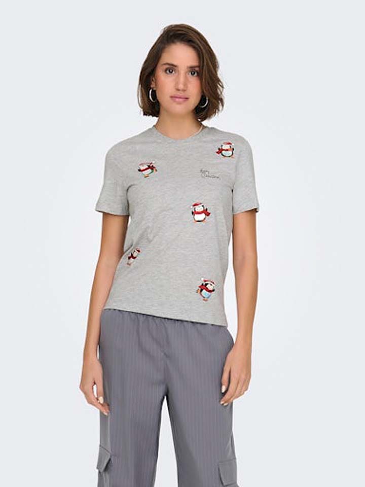 ONLY Koszulka w kolorze szarym rozmiar: XS