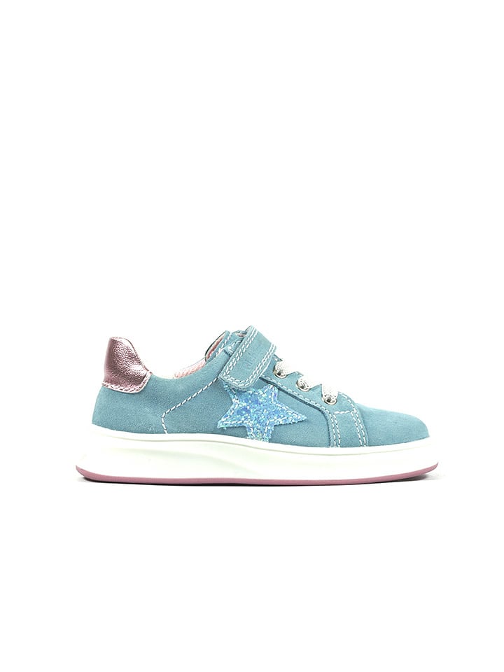 Richter Shoes Skórzane sneakersy w kolorze błękitnym rozmiar: 28