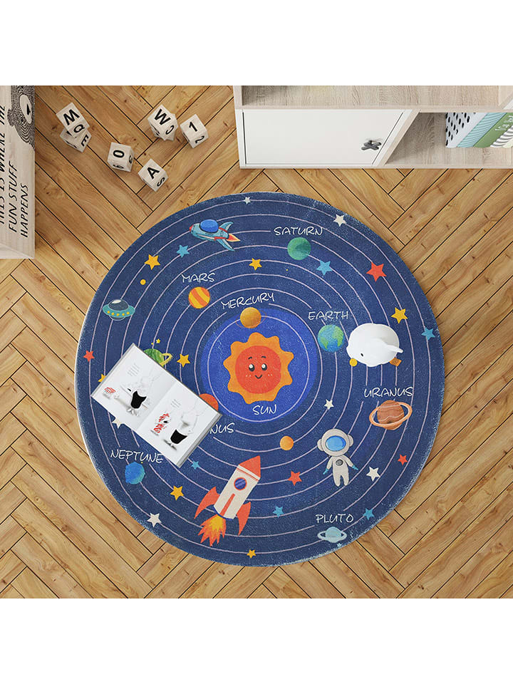 Mioli Dywan w kolorze niebieskim rozmiar: 120x120 cm