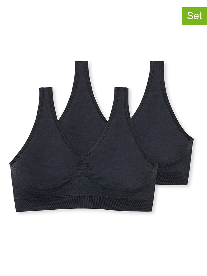 Schiesser Topy (2 szt.) w kolorze czarnym rozmiar: 152