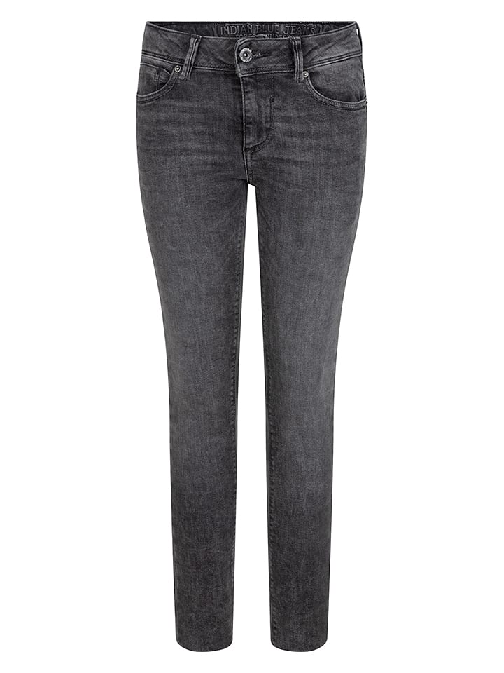 INDIAN BLUE JEANS Dżinsy "Brad" w kolorze szarym rozmiar: 146
