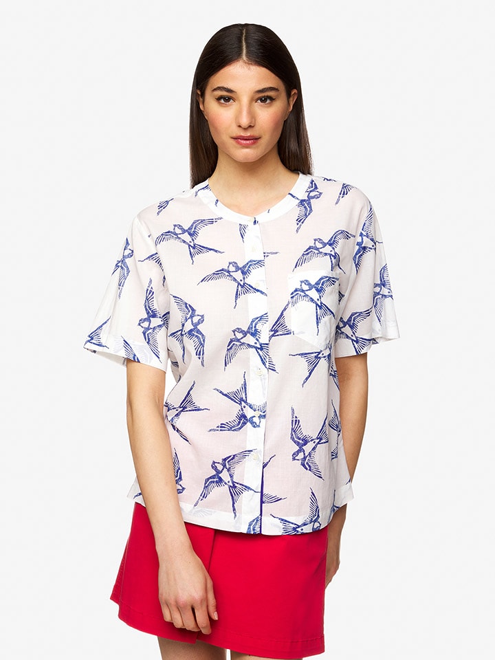 Koszula w kolorze białym ze wzorem