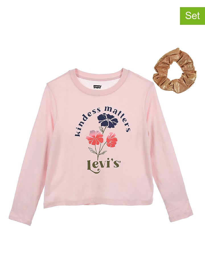Levi's Kids 2-częściowy zestaw w kolorze złoto-jasnoróżowym rozmiar: 164