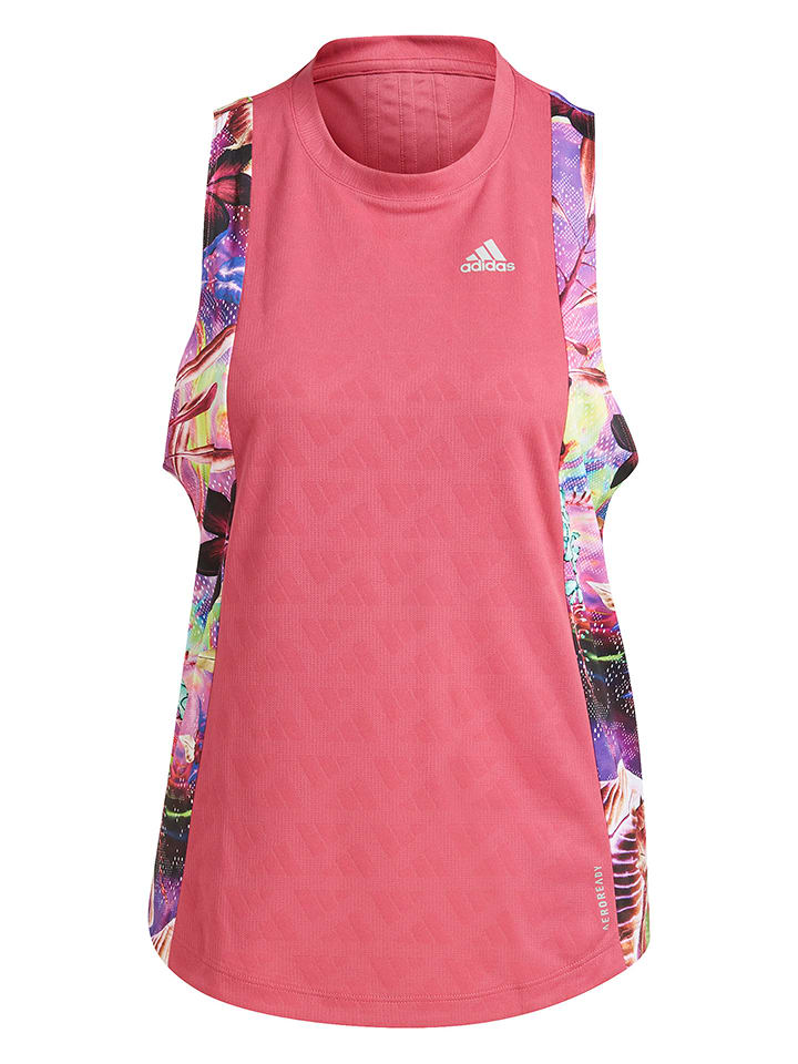 Top sportowy "Floral Response" w kolorze jasnoróżowym