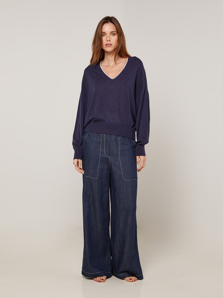 Rodier Sweter w kolorze granatowym rozmiar: M