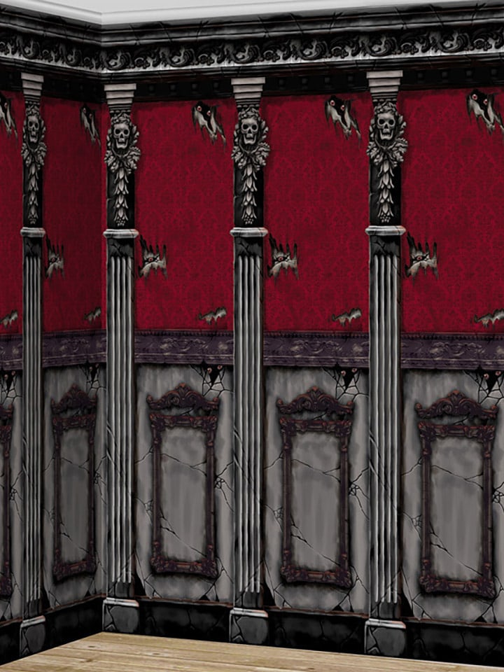 amscan Banery (2 szt.) w kolorze czarno-czerwonym - 609 x 121 cm rozmiar: onesize