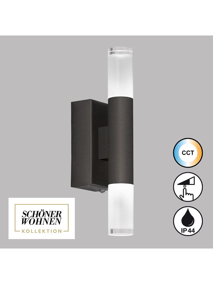 FH Lighting Lampa zewnętrzna LED "Twice" w kolorze czarnym - 7 x 29 x 10 cm rozmiar: onesize