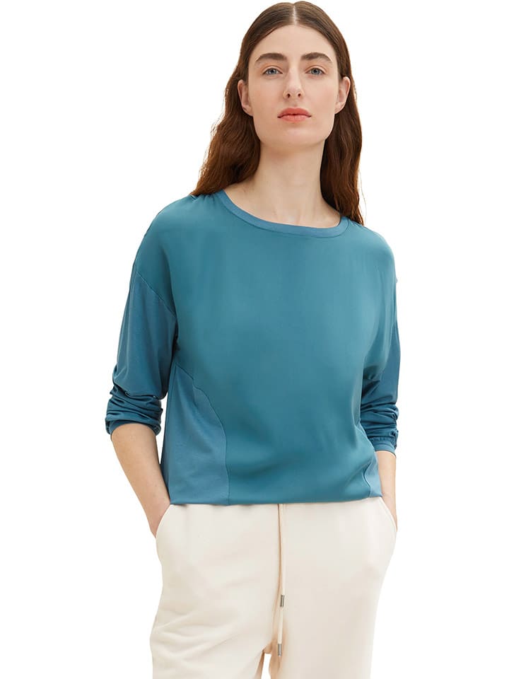 Tom Tailor Bluzka w kolorze turkusowym rozmiar: XXL