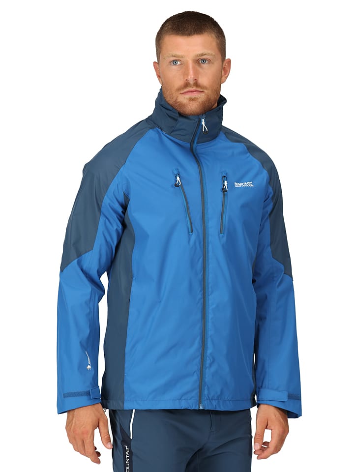 Regatta Kurtka przeciwdeszczowa "Calderdale IV" w kolorze niebieskim rozmiar: XL