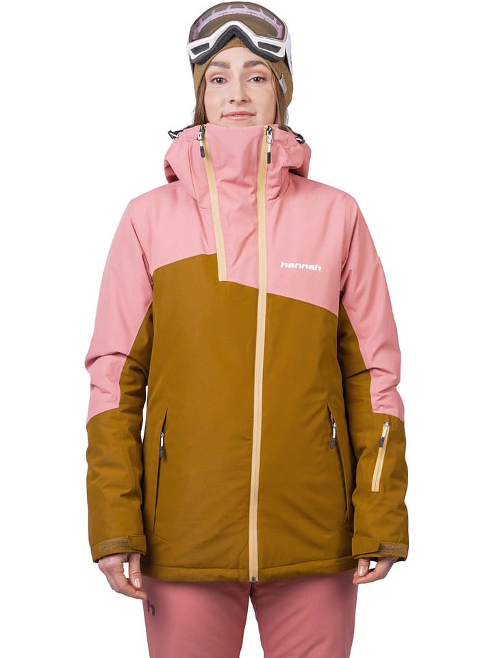 Hannah Kurtka narciarska "Maky Col" w kolorze jasnobrązowo-jasnoróżowym rozmiar: 40