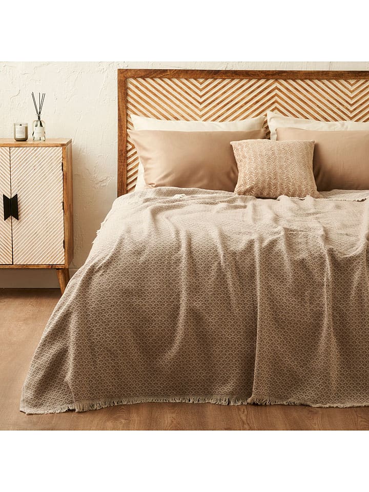 BELLA MAISON Narzuta "Aloha" w kolorze beżowym rozmiar: 200x230 cm