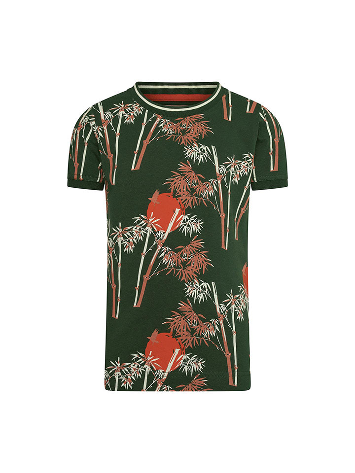 4funkyflavours T-shirt w kolorze zielonym ze wzorem rozmiar: 134/140