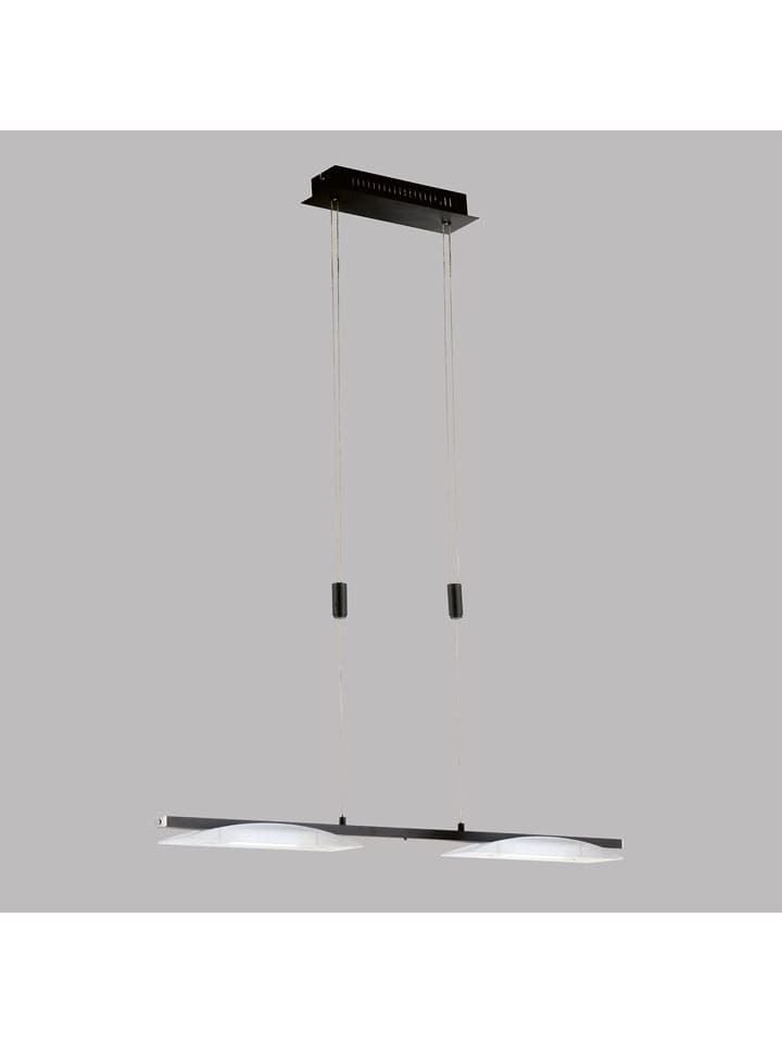 FISCHER & HONSEL Lampa wisząca LED "Kop" w kolorze czarnym - 150 x 84 x 5 cm rozmiar: onesize