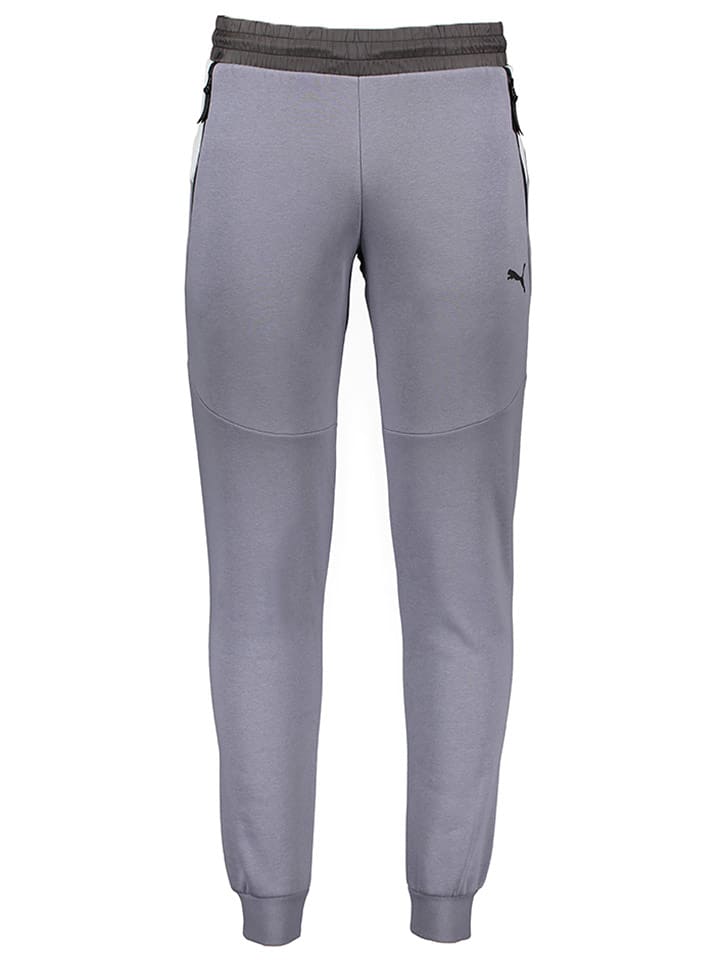 Puma Spodnie dresowe "C- PMA Pumatech" w kolorze szarym rozmiar: M