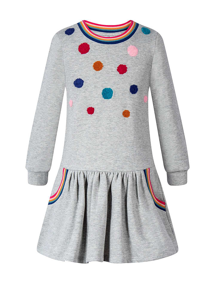 happy girls by Eisend Sukienka w kolorze szarym rozmiar: 116