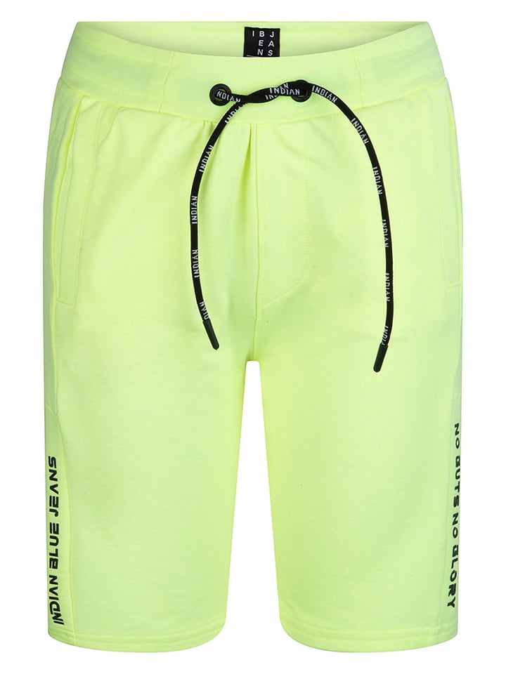Szorty dresowe w kolorze limonkowym