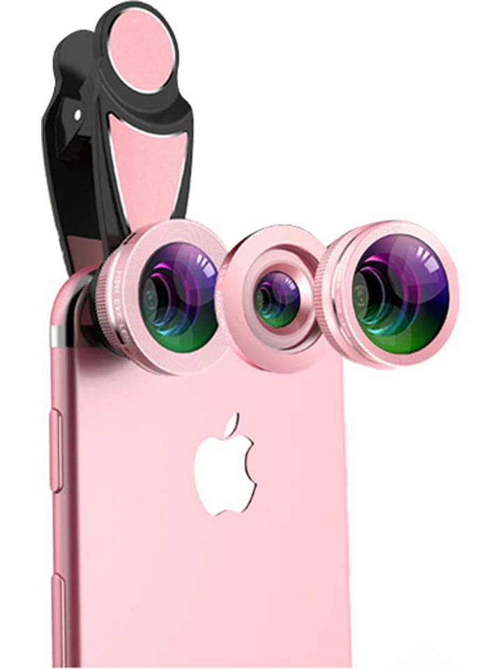 SmartCase Obiektyw 4w1 w kolorze różowozłotym rozmiar: onesize