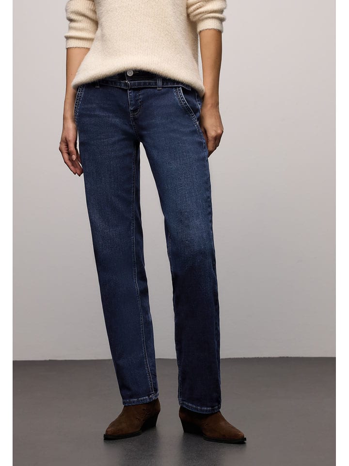 Street One Dżinsy - Regular fit - w kolorze granatowym rozmiar: W29/L30