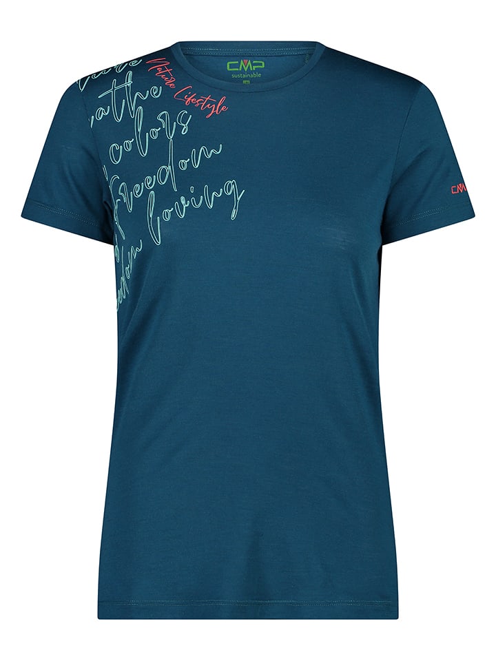 CMP Koszulka funkcyjna w kolorze morskim rozmiar: 38