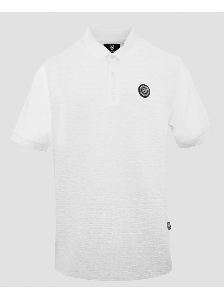 Philipp Plein Koszulka polo w kolorze białym rozmiar: XL