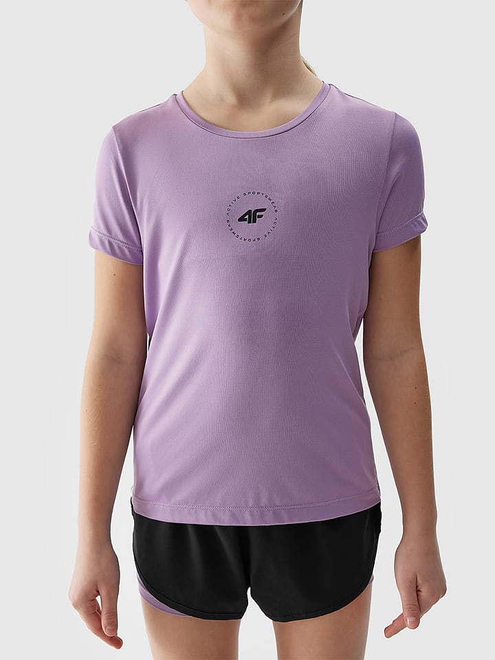 4F Koszulka sportowa w kolorze fioletowym rozmiar: 146/152