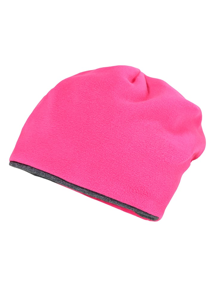 MaxiMo Dwustronna czapka beanie w kolorze różowo-szarym rozmiar: 53 cm