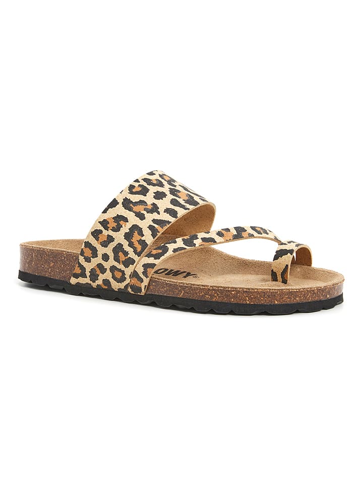 billowy Skórzane japonki w kolorze jasnobrązowym rozmiar: 40