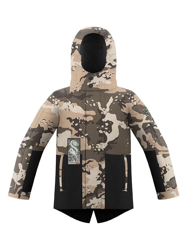 Poivre Blanc Kurtka puchowa 3 w1 w kolorze oliwkowo-beżowym rozmiar: 164