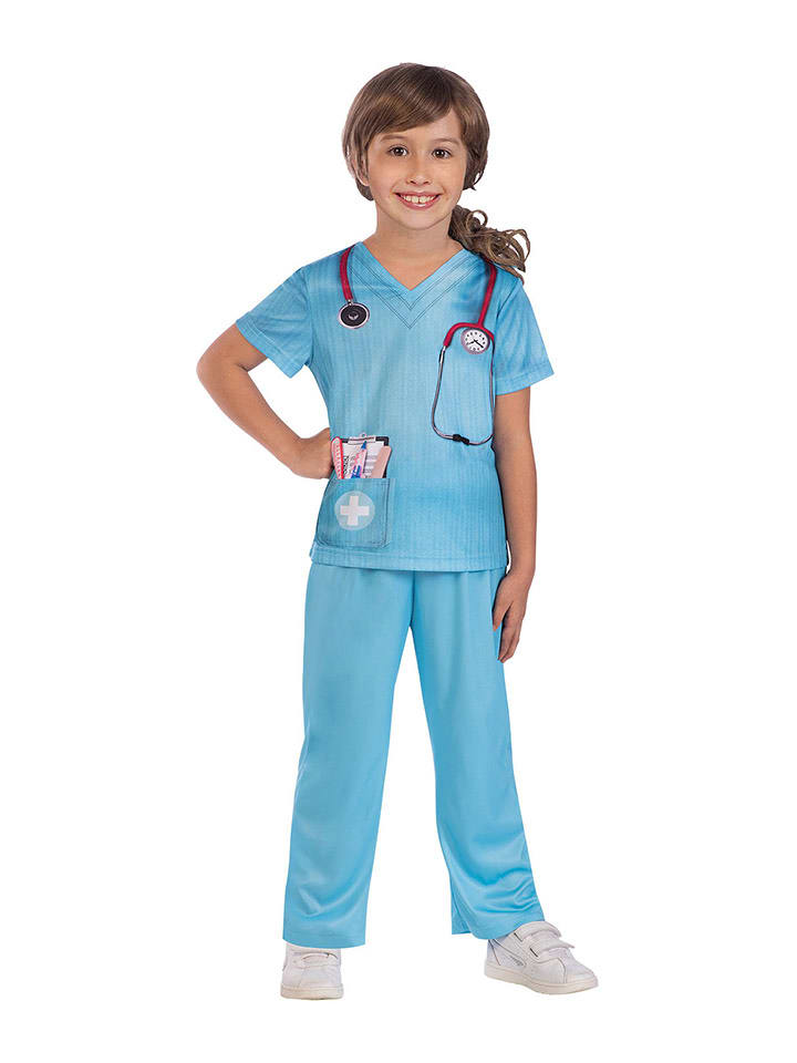 amscan 3-czÄ™Å›ciowy kostium "Doktor" w kolorze bÅ‚Ä™kitnym rozmiar: 128-140