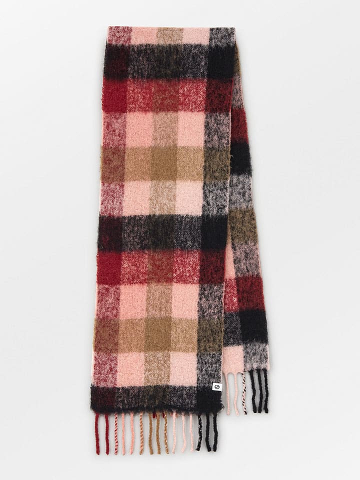 Becksöndergaard Szal w kolorze jasnoróżowo-czerwono-czarnym - 200 x 35 cm rozmiar: onesize