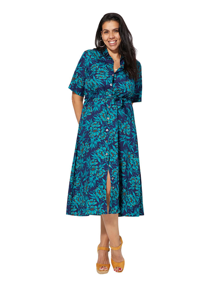 Aller Simplement Sukienka w kolorze niebieskim rozmiar: 54-58