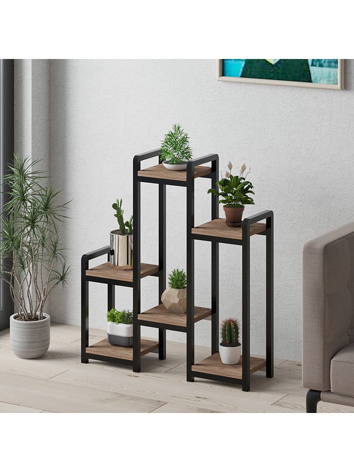 Evila Stojak "Rosa" w kolorze jasnobrązowym na rośliny - 67 x 77 x 20 cm rozmiar: onesize