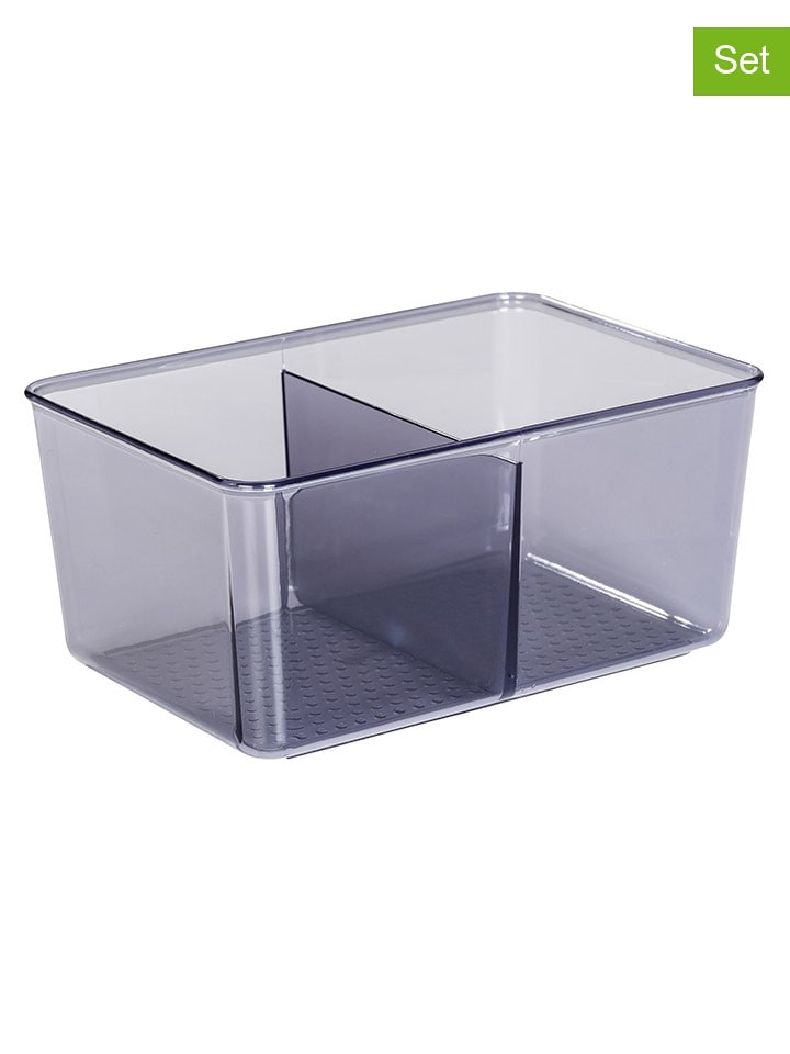 Wenko 2-częściowy zestaw "San Diego" w kolorze szarym - 22,3 x 15,3 cm rozmiar: onesize