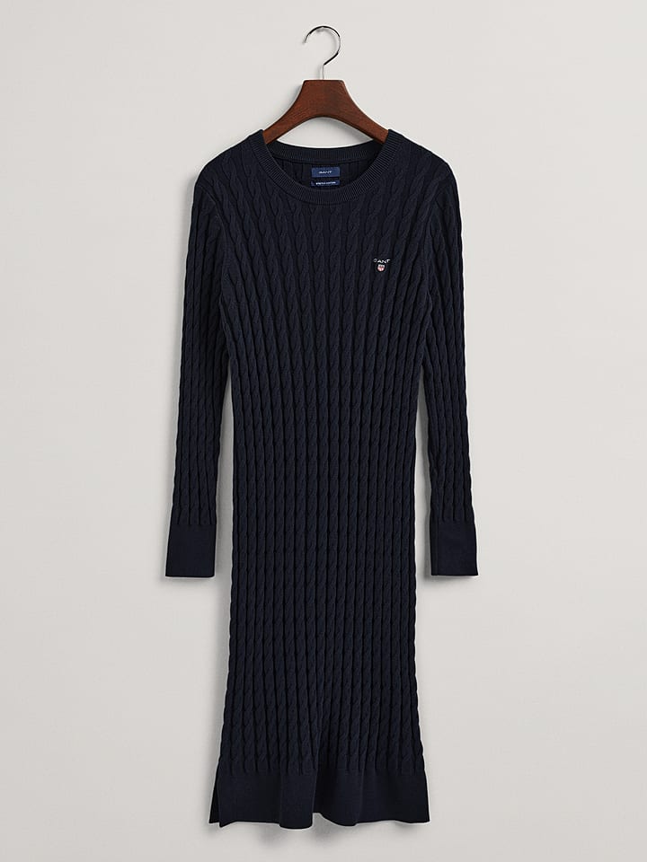 Sukienka dzianinowa w kolorze granatowym