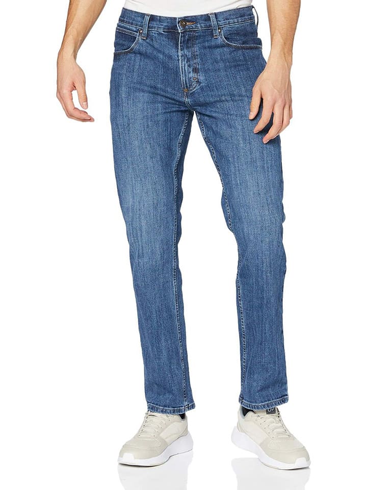 Wrangler Dżinsy "Greensboro" - Regular fit - w kolorze niebieskim rozmiar: W33/L34
