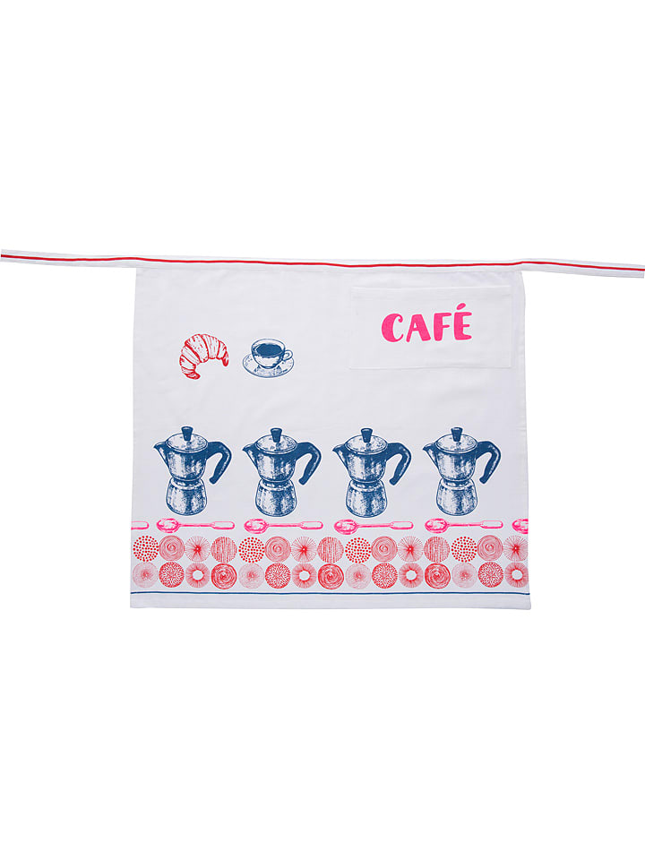 Overbeck and Friends Fartuch "Café" w kolorze niebiesko-czerwono-białym rozmiar: onesize