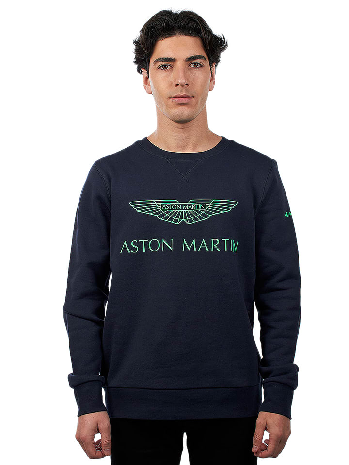 Bluza "Sudadera" w kolorze granatowym