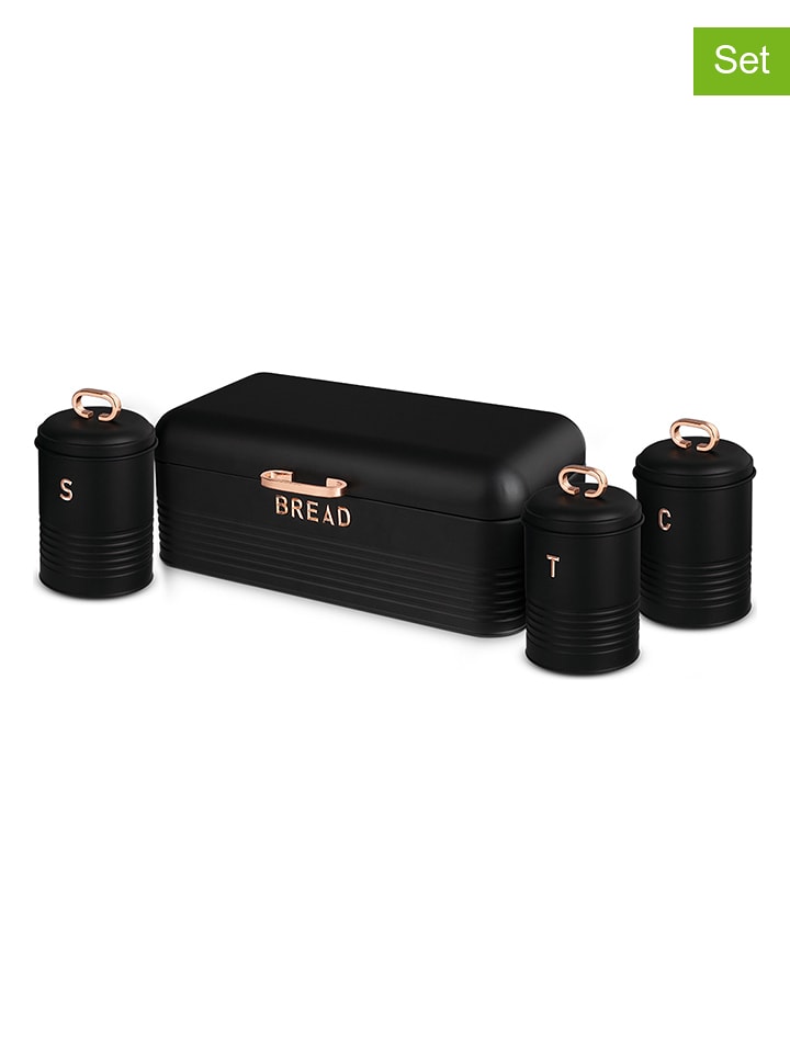 Berlinger Haus 4-częściowy zestaw w kolorze różowozłoto-czarnym rozmiar: onesize