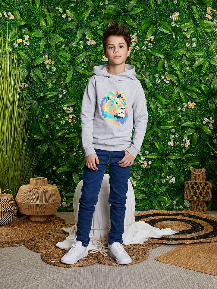 lamino Dżinsy - Slim fit - w kolorze niebieskim rozmiar: 122