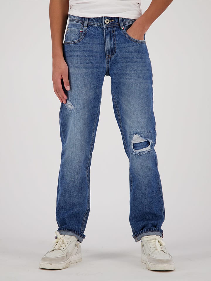 Vingino Dżinsy "Baggio Vintage" - Regular fit - w kolorze niebieskim rozmiar: 134