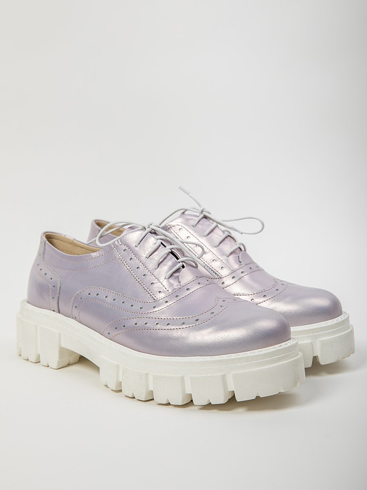 Zapato Skórzane trzewiki w kolorze liliowym rozmiar: 39