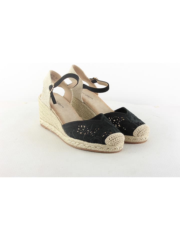 Poti Pati Sandały w kolorze czarnym na koturnie rozmiar: 41