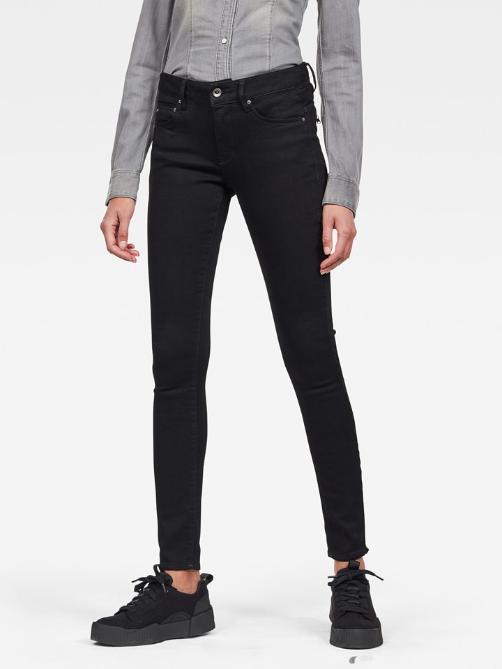 Dżinsy "Midge" - Skinny fit - w kolorze czarnym